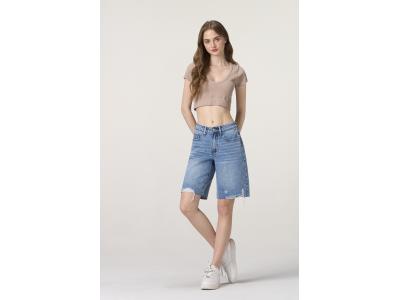 casual versatile denim shorts
